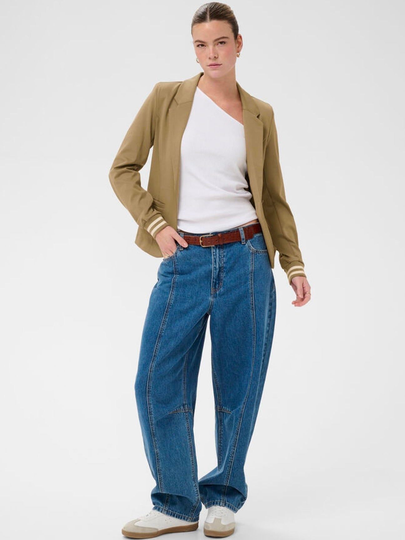 Jerseyblazer Kinnie oak/chalk