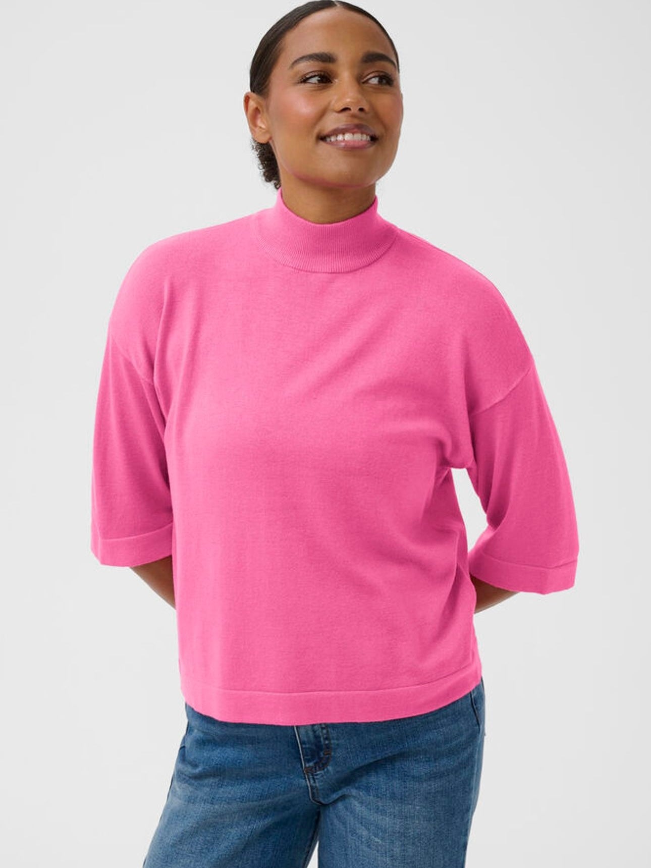 Pullover Lizza KA turtleneck pink power