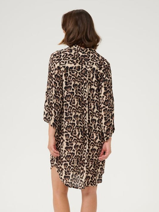 Blusenkleid KAhildur Amber natural leo