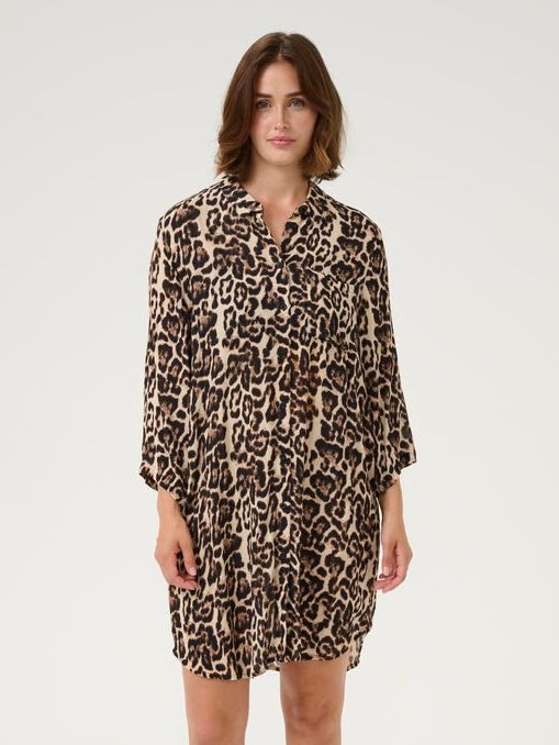 Blusenkleid KAhildur Amber natural leo