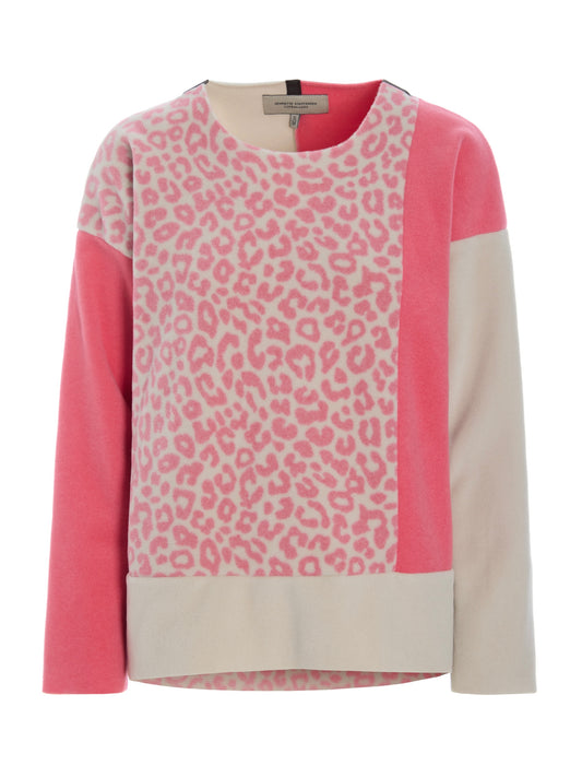 Fleece Pullover 1407 PATCH sunset/kit/pink leo