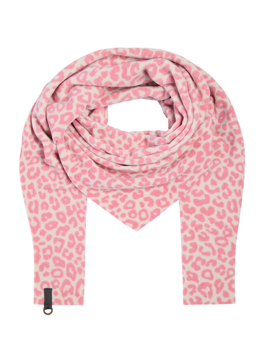 Fleece Schal TRIANGLE 4051P pink leo