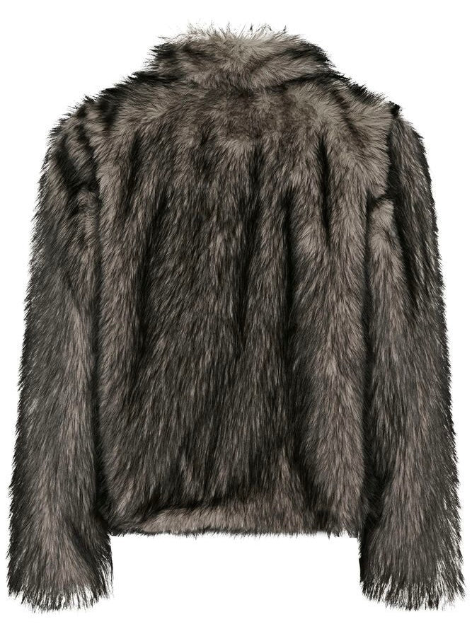 Kunstpelzjacke Sabey SZ dark gull gray