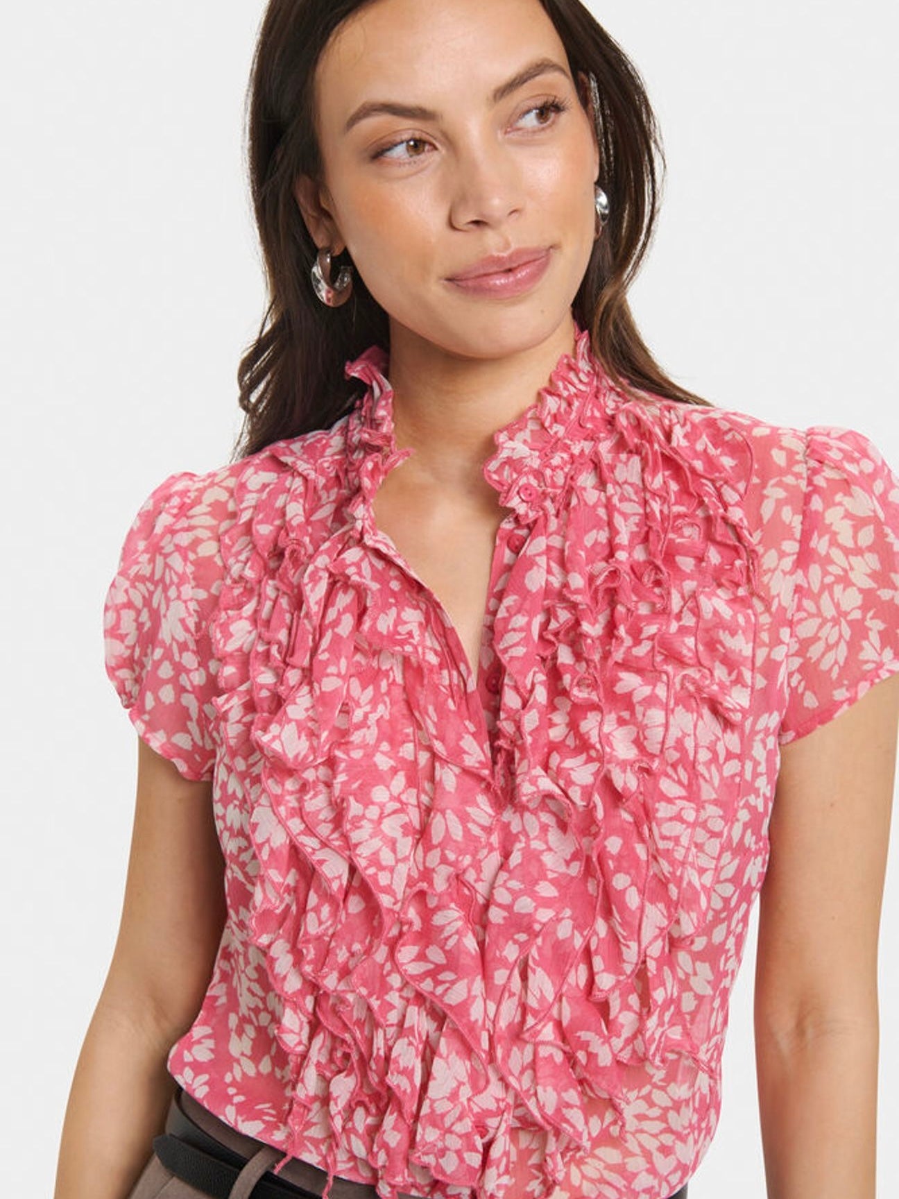 Bluse Lilja SZ Crinkle Fruit Dove Blooming