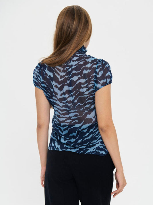 Bluse Lilja SZ Crinkle Pageant Blue