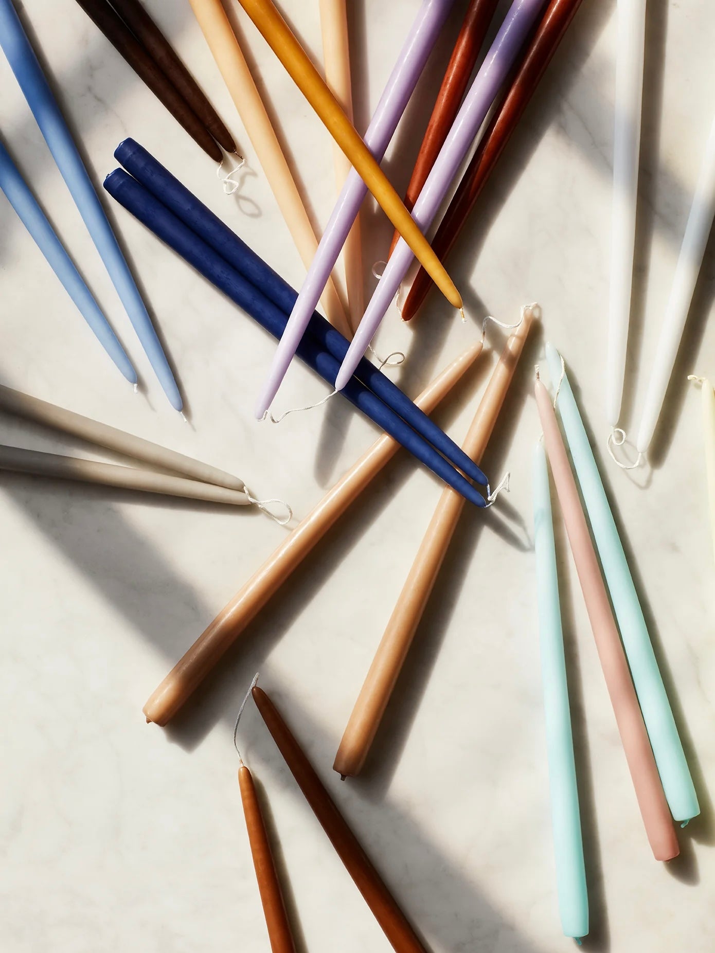 Stabkerze Smooth H38/ø2,2cm airblue