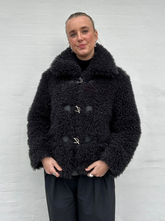 Webpelzjacke Paula anthrazit