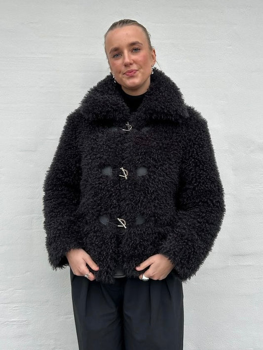 Webpelzjacke Paula anthrazit