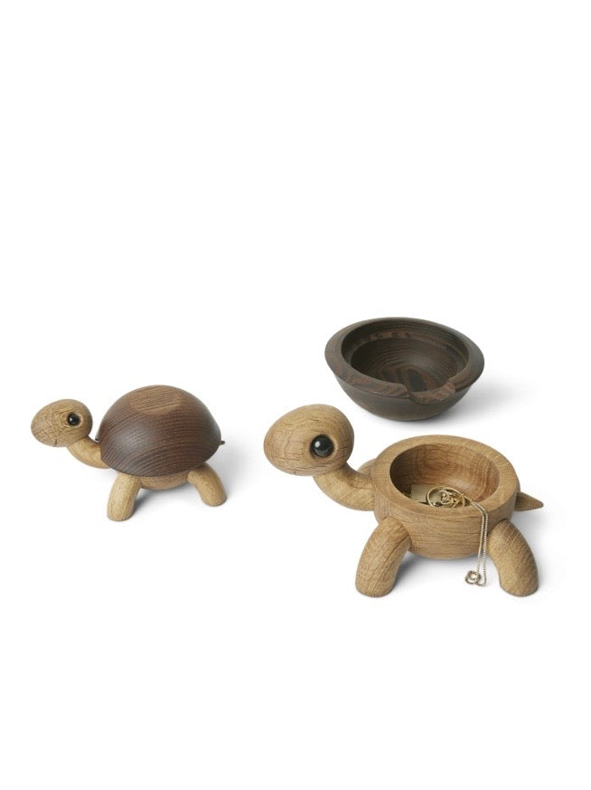 Holzfigur Schildkröte Slowy