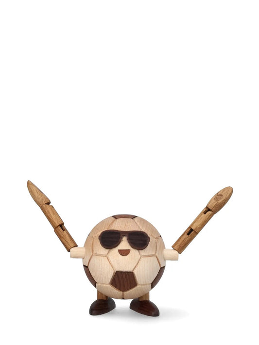 Holzfigur Fußball Billy Ball