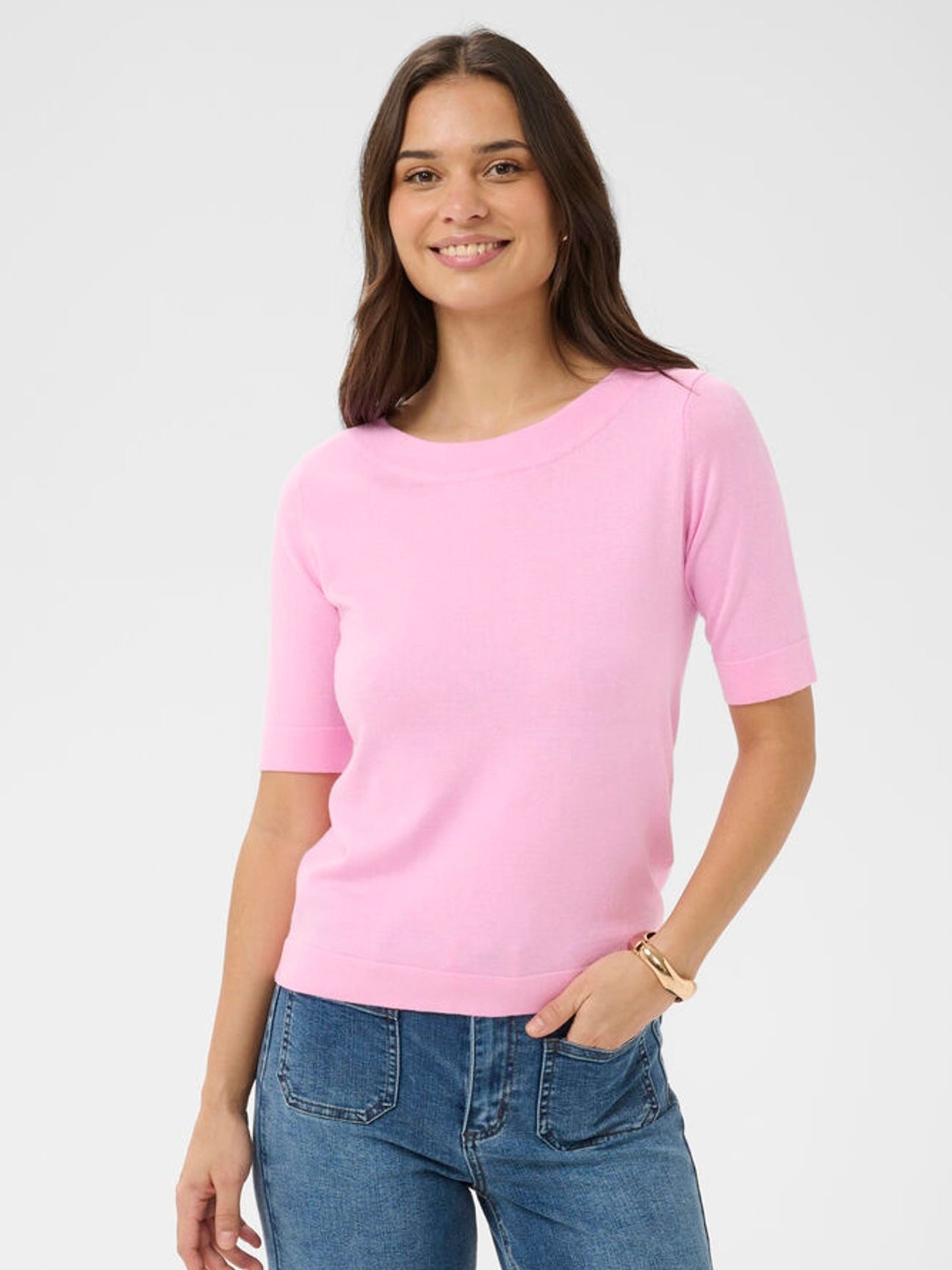 Pullover Lizza KA boatneck pink frosting