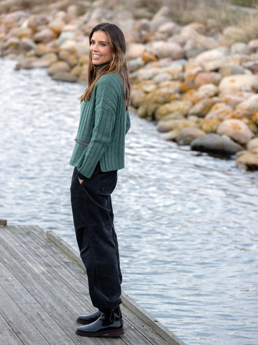 Strickjacke Melodi evergreen melange