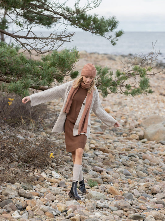 Strickjacke Megan chalk melange
