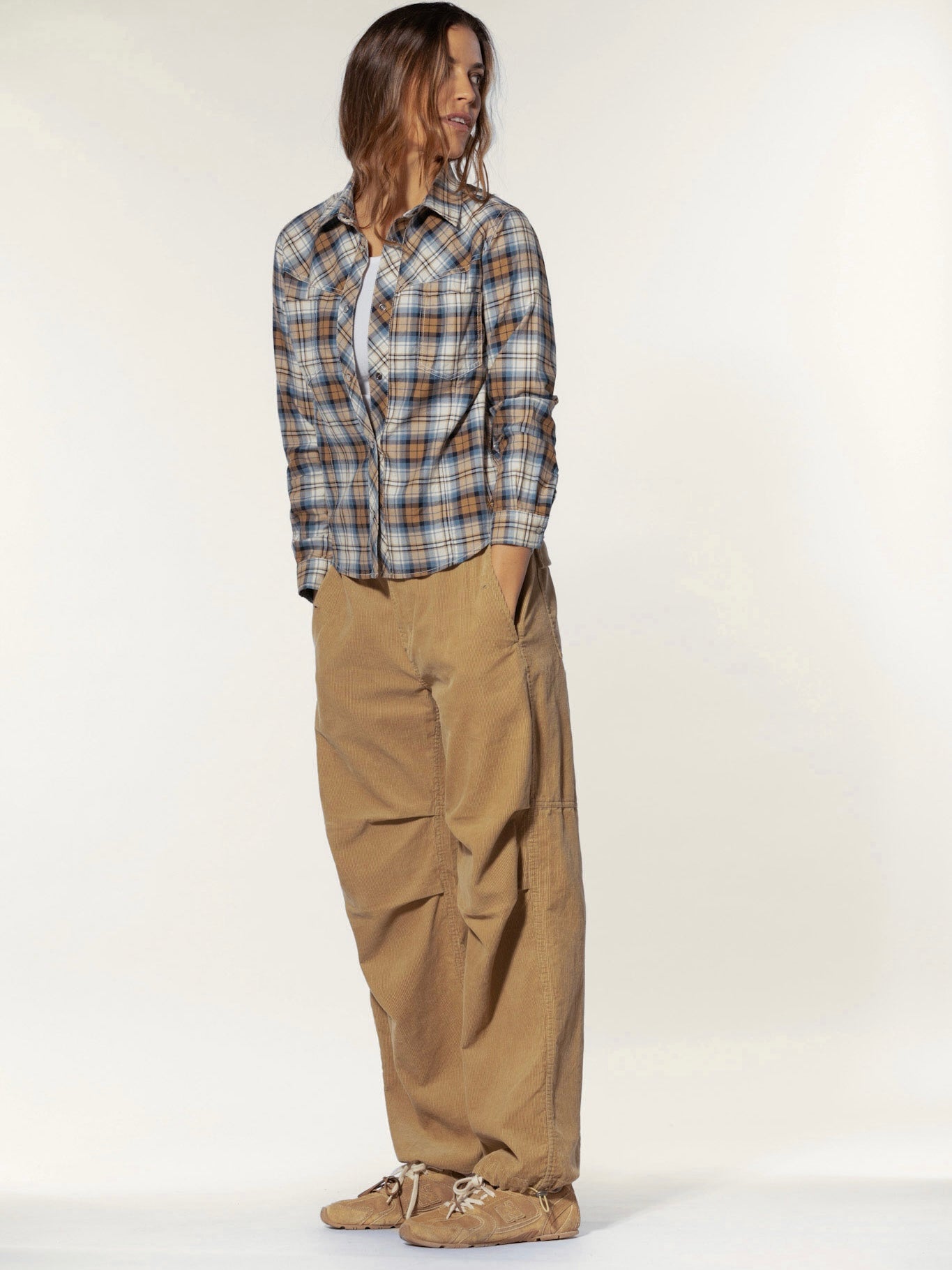 Karobluse Monika walnut check