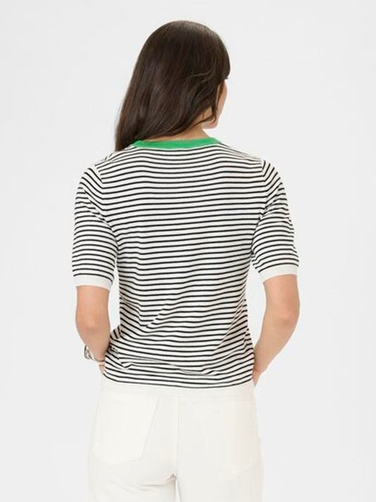 Pullover Lizza KA narrow striped chalk/black green