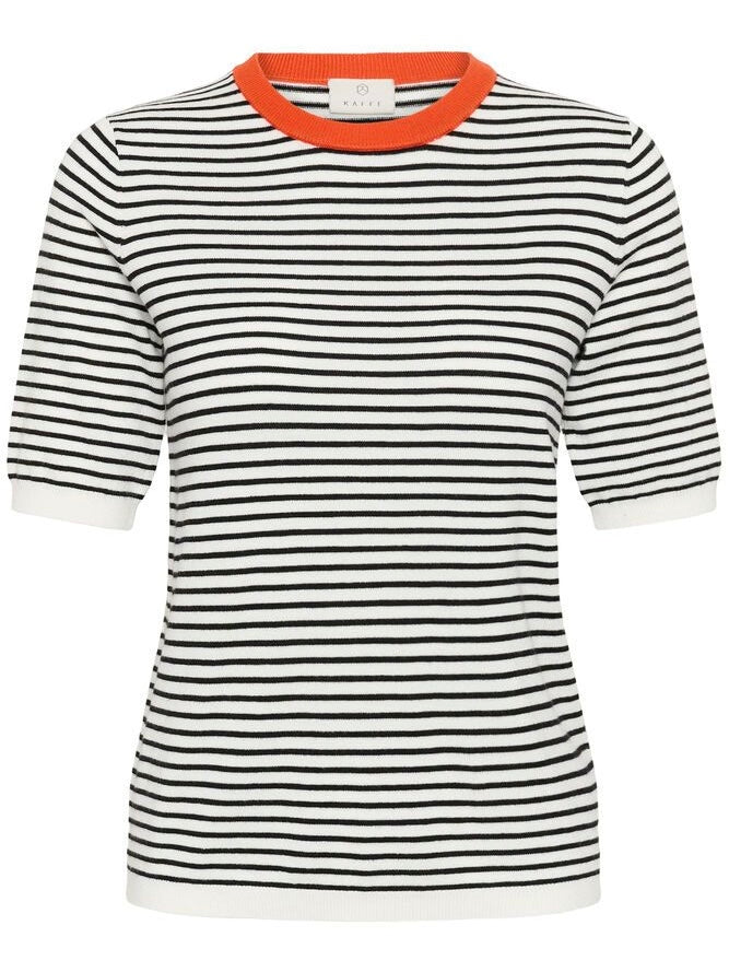 Pullover Lizza KA narrow striped chalk/black orange
