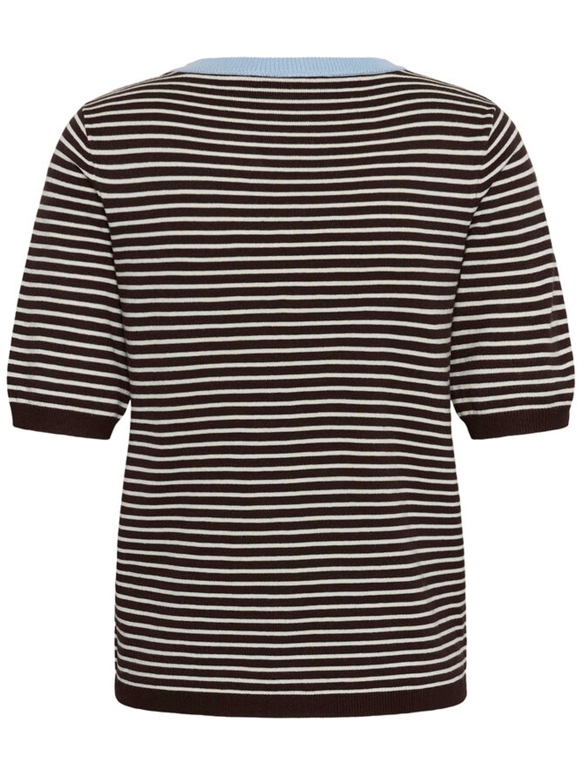 Pullover Lizza KA narrow striped coffee bean/turtledove bleu