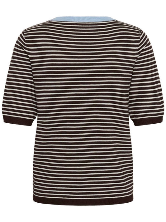 Pullover Lizza KA narrow striped coffee bean/turtledove bleu