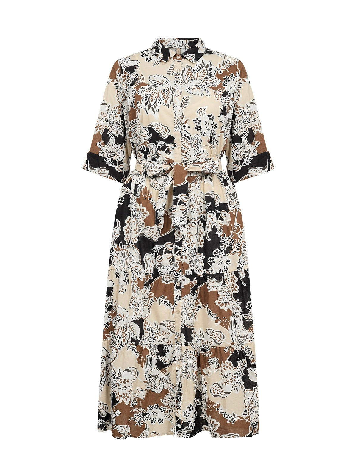 Kleid SC-Faldine 2 black print