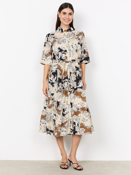 Kleid SC-Faldine 2 black print