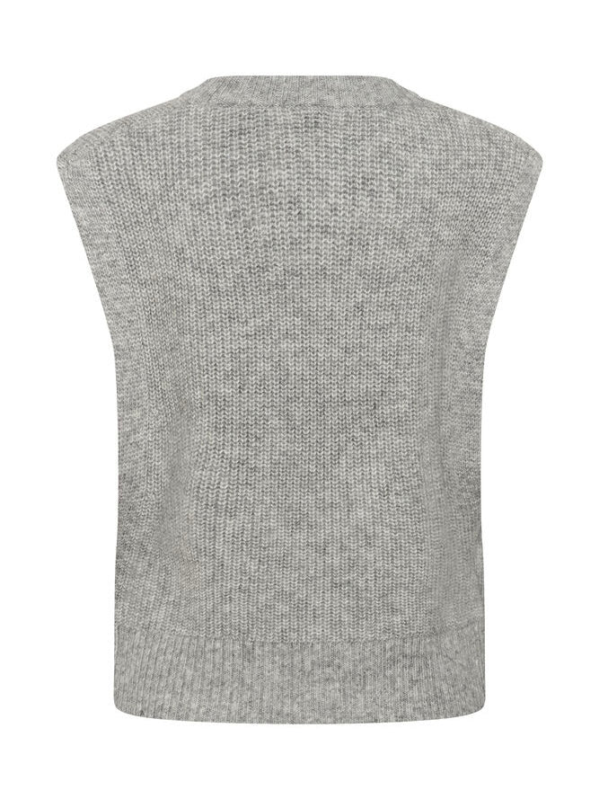 Strickweste Charlye PW medium grey melange