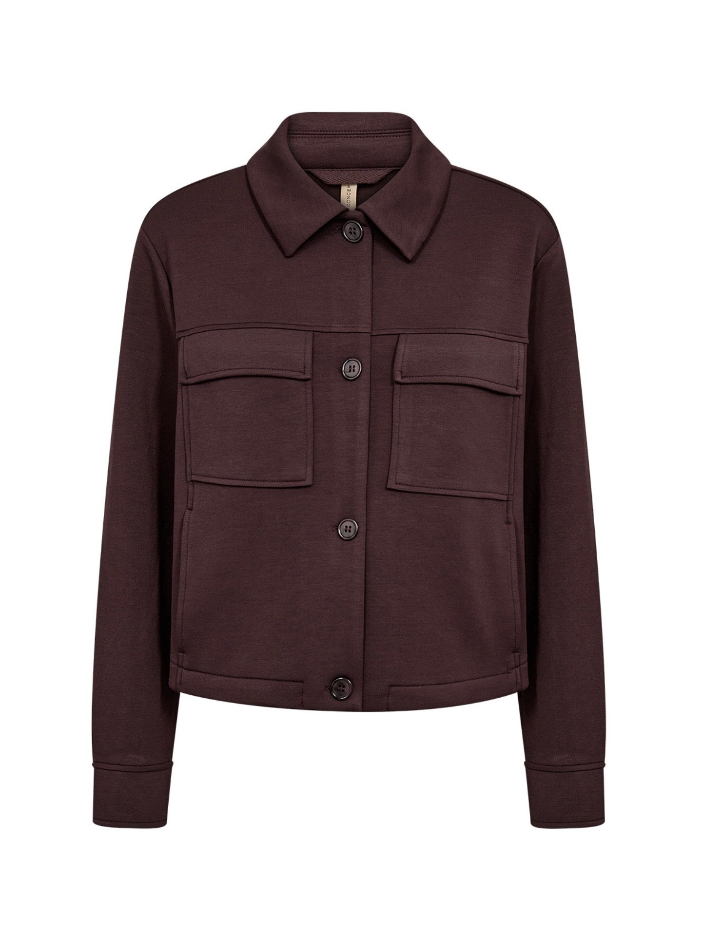 Sweatjacke SC-Banu 337 chocolate plum