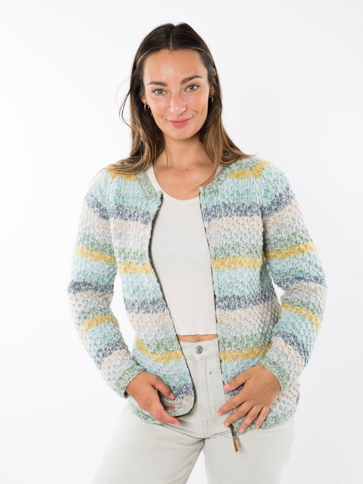 Fuza Wool Norweger Strickjacke Multi von Fuza Wool of Denmark auf thefjordhouse ...