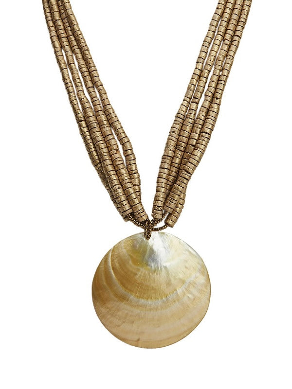 Halskette Ebba natur/gold