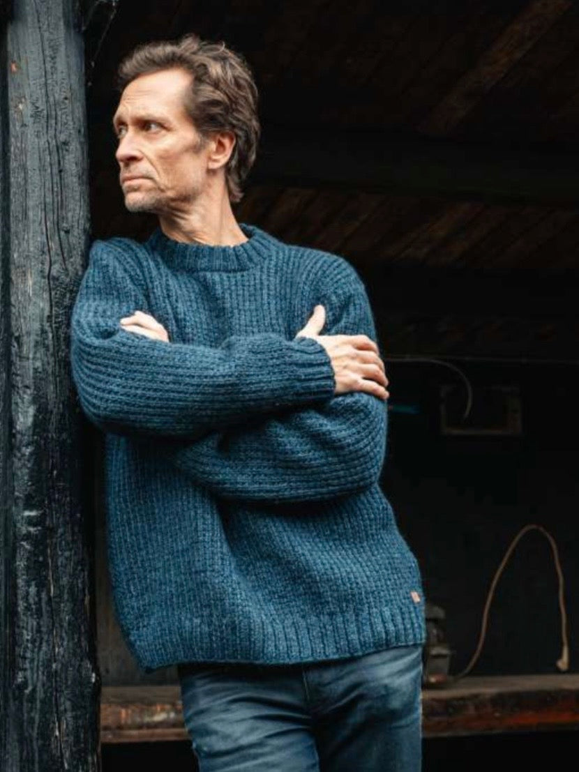 Handstrickpullover Ragnar dark blue