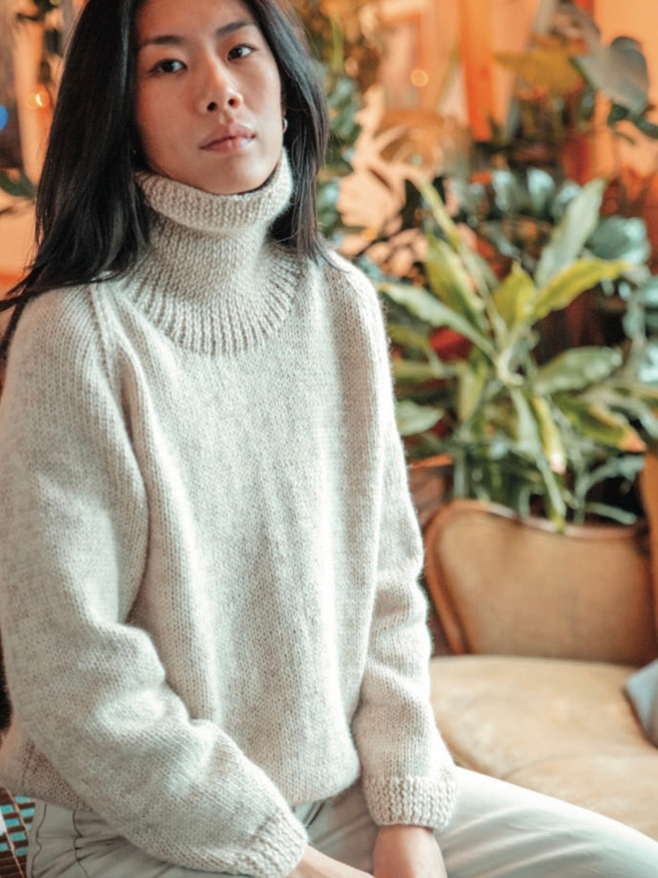 Pullover Yrsa hellbeige meliert