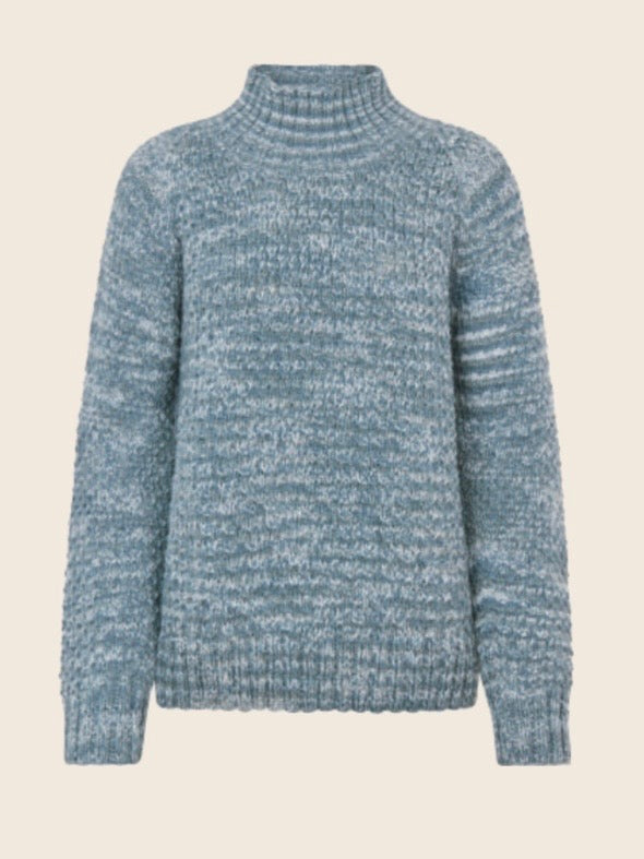 Pullover Butterfly high neck cloudy blue