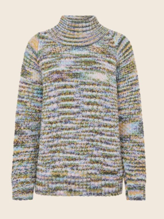 Pullover Butterfly round neck multi sky