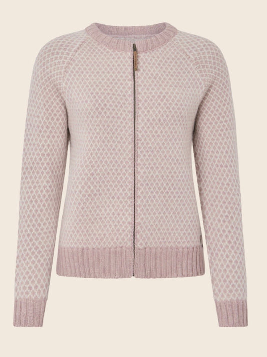 Norweger Strickjacke Liv rosé