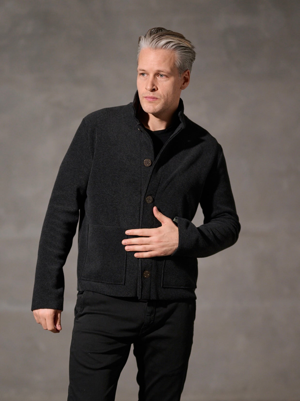 Herren Fleece Cardigan 1049C, in mehreren Farben