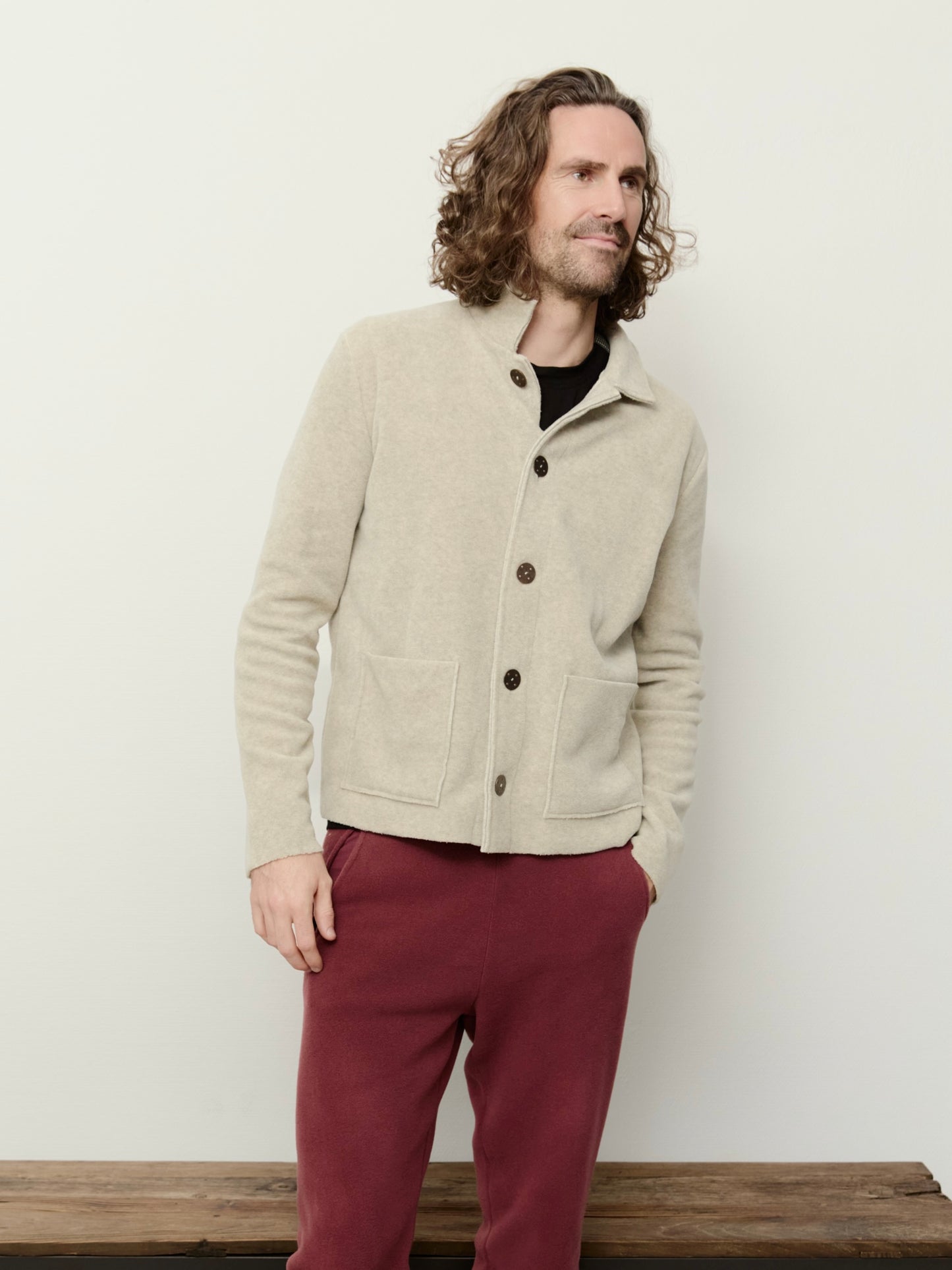 Herren Fleece Cardigan 1049C, in mehreren Farben