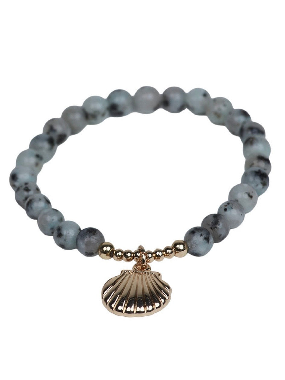 Armband Kaia grau/gold