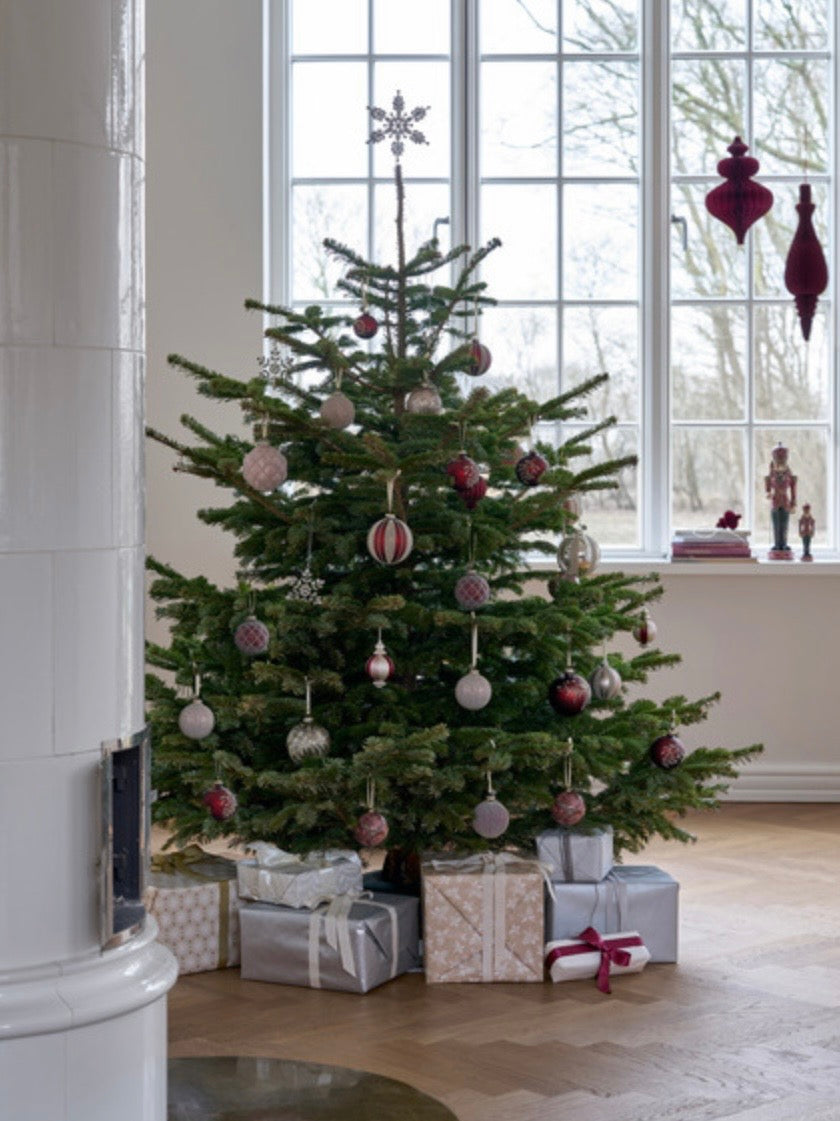 Weihnachtskugel Norille dark red