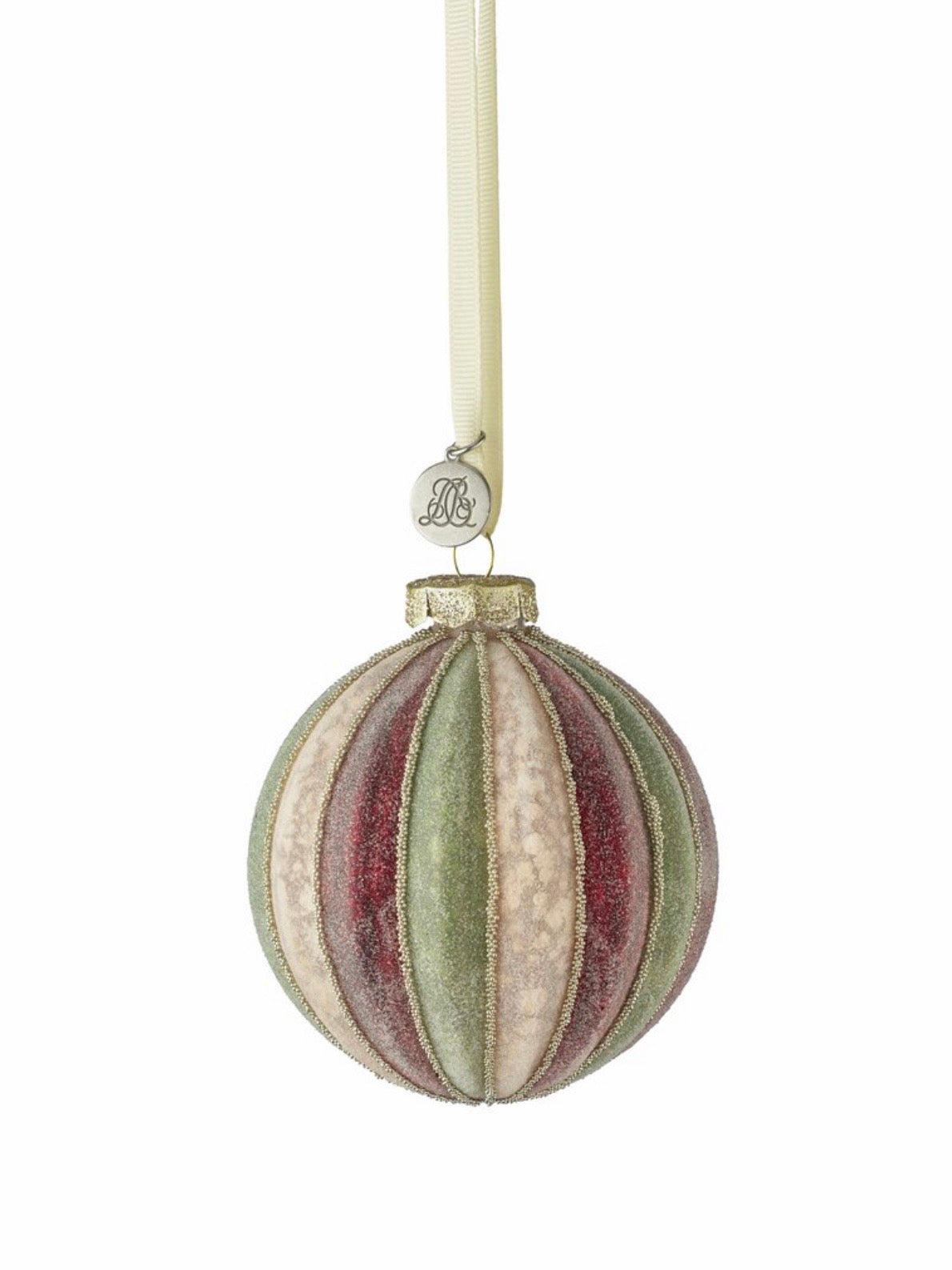 Weihnachtskugel Nomilia green/red/rose