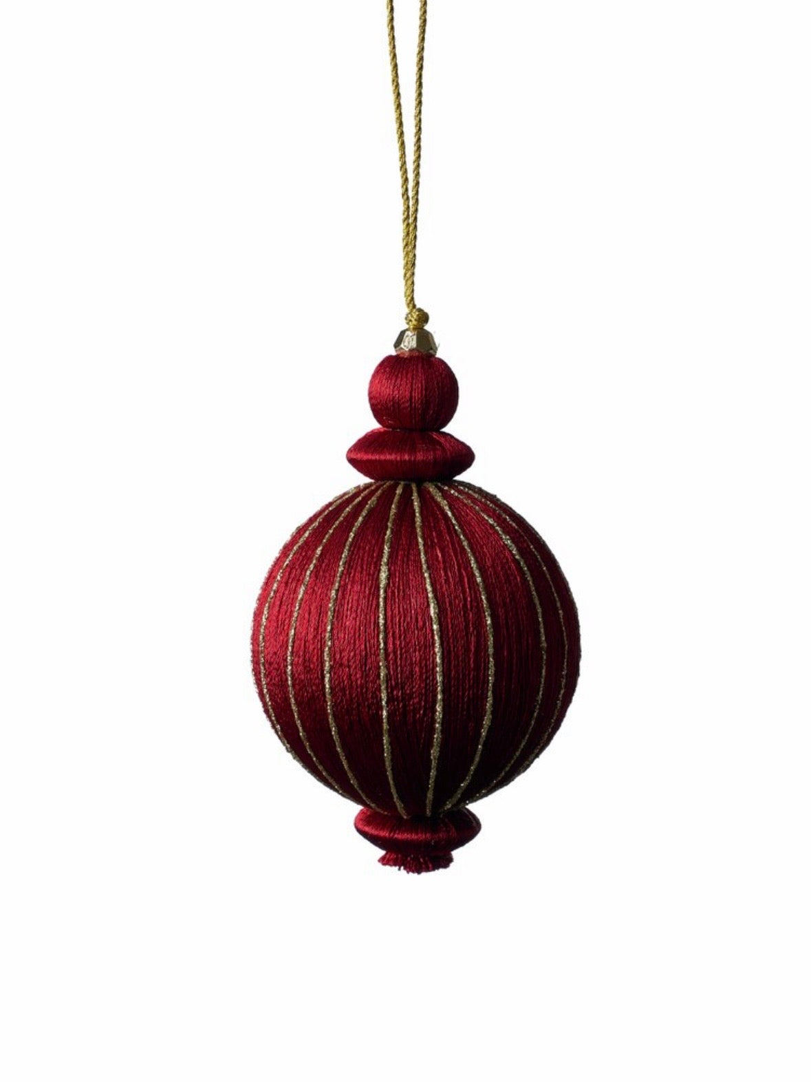 Weihnachtskugel Agnielle dark red