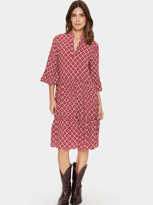 Kleid Eda SZ red Maroc Tiles