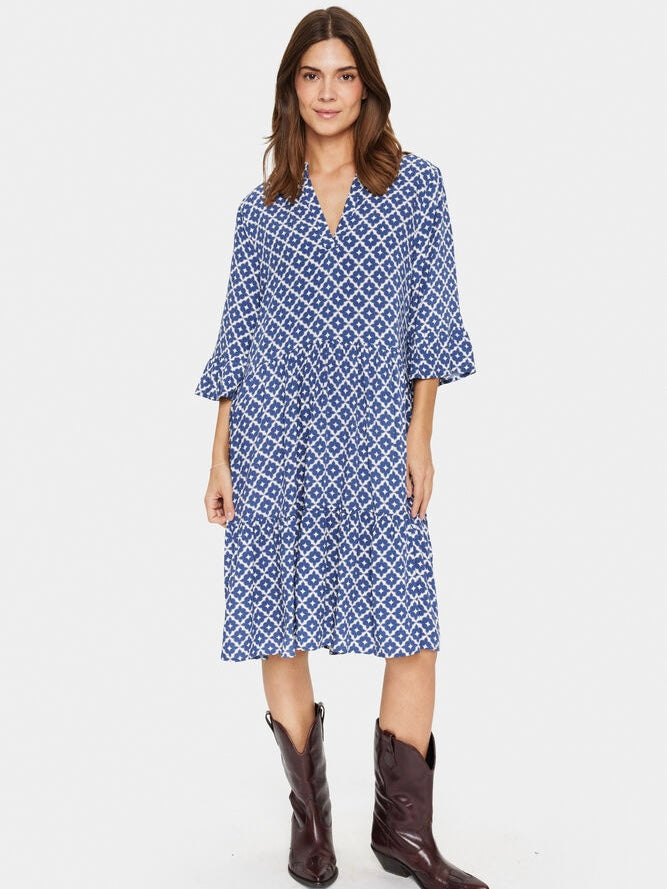 Kleid Eda SZ blue Maroc Tiles