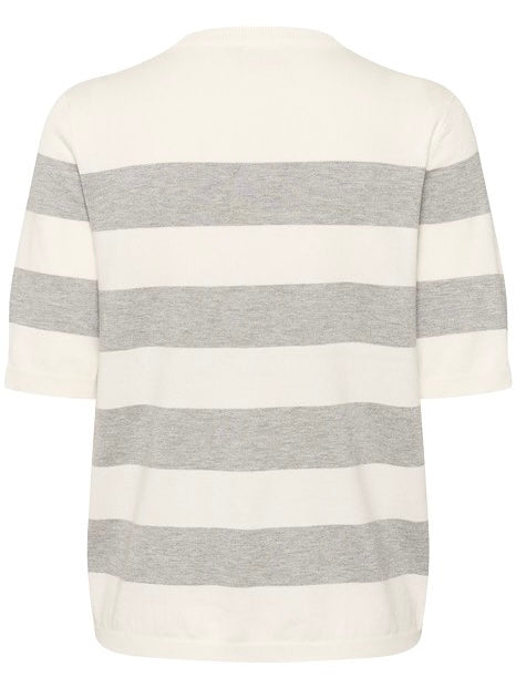 Pullover Lizza KA chalk/grey melange bold stripe