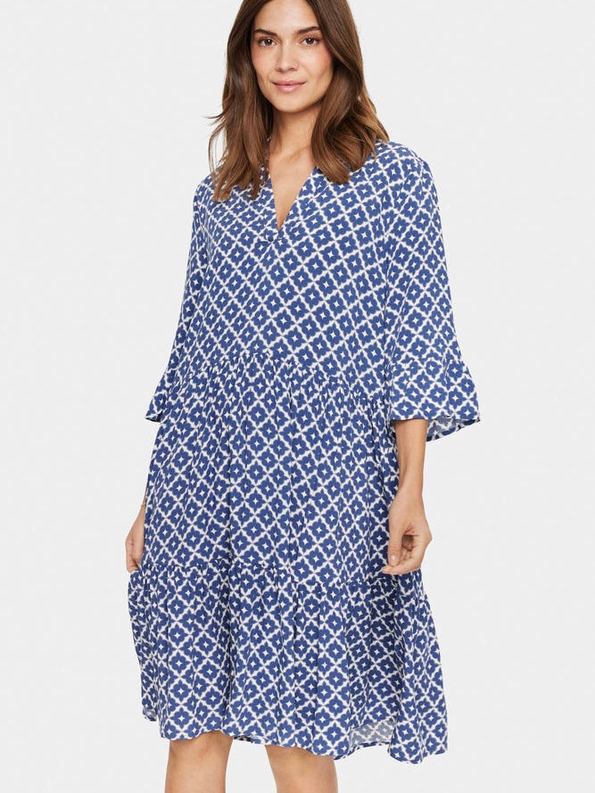 Kleid Eda SZ blue Maroc Tiles