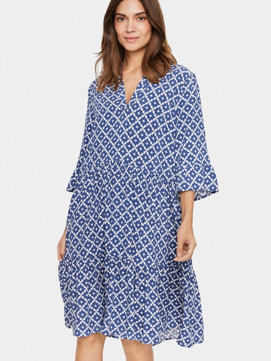 Kleid Eda SZ blue Maroc Tiles