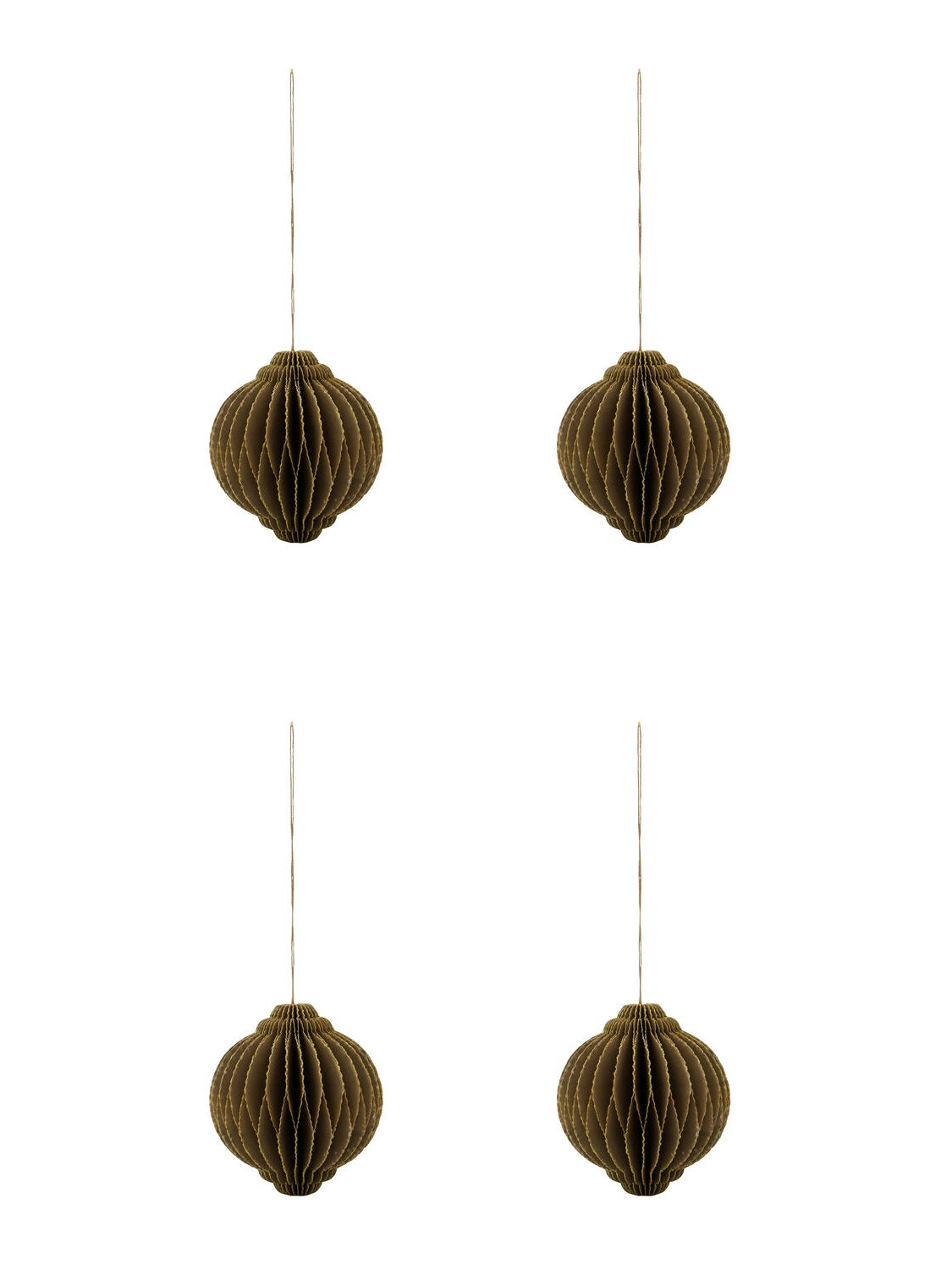 Weihnachtsanhänger HDAlsta 4er Set braun