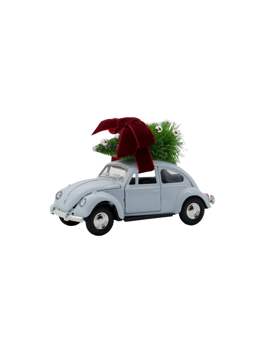 Dekoauto Xmas car hellblau 12,5cm