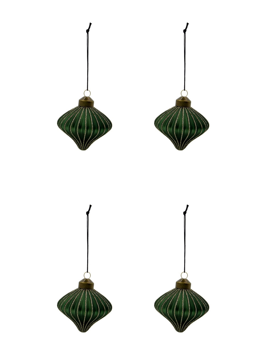 Weihnachtsanhänger HDSpin 4er Set grün