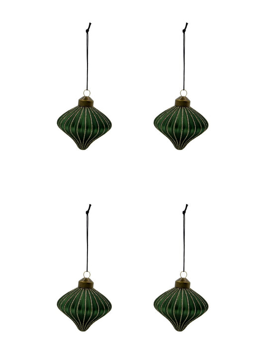 Weihnachtsanhänger HDSpin 4er Set grün