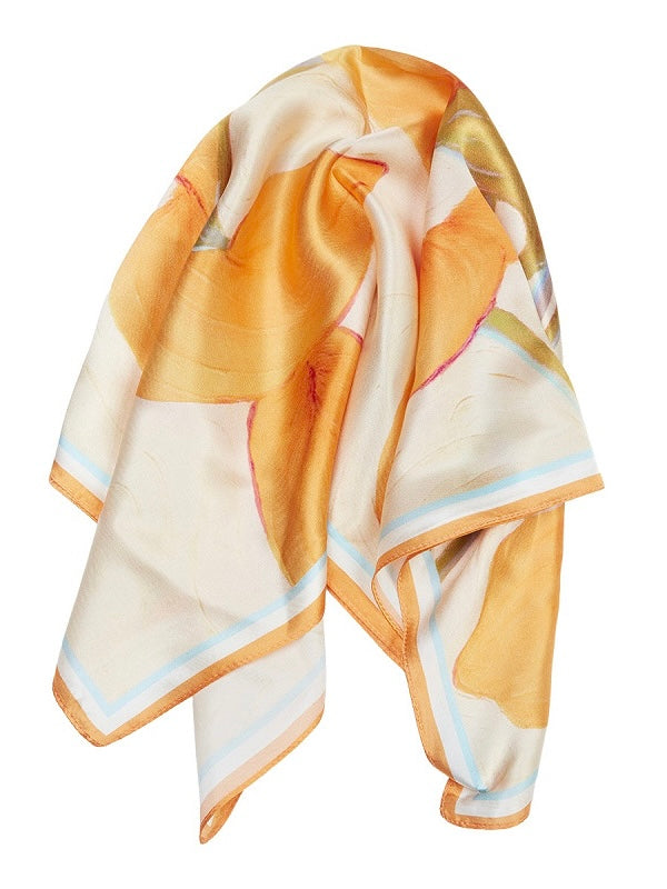 Seidentuch Maya orange