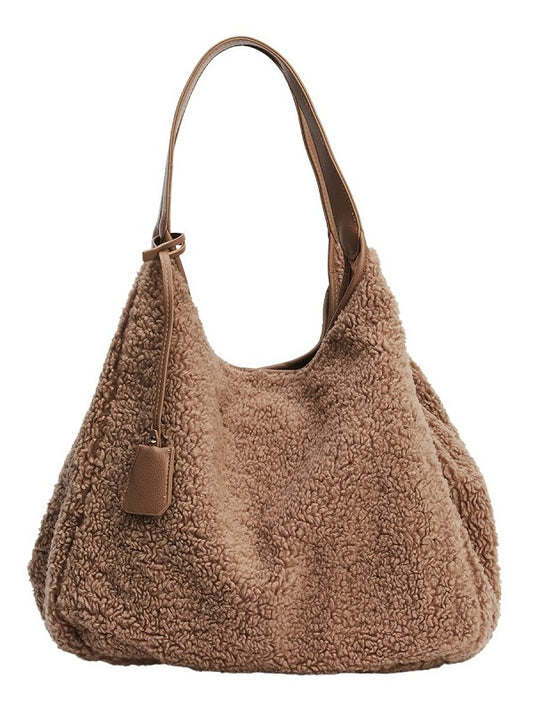 Schultertasche Eliza beige